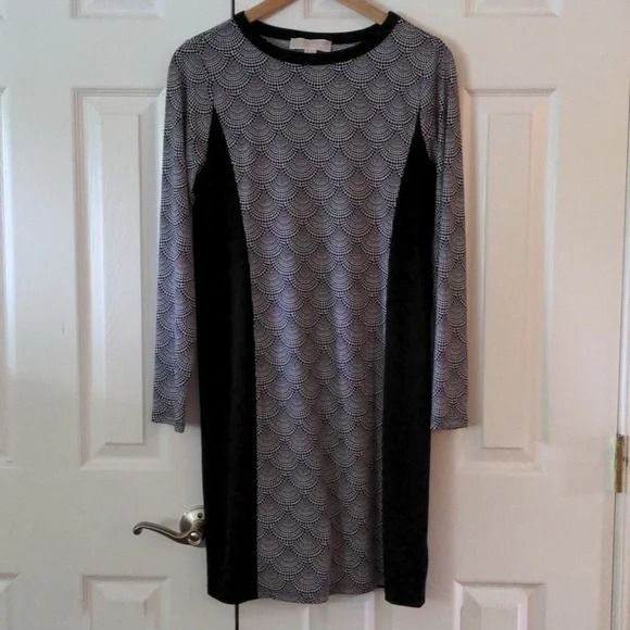 NWOT Michael Kors form fitting and flattering illusion dress - Picture 1 of 9
